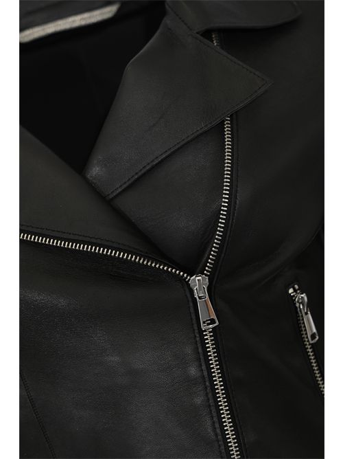 Giubbotto Coco in pelle Nero LEATHER AUTHORITY | COCO20